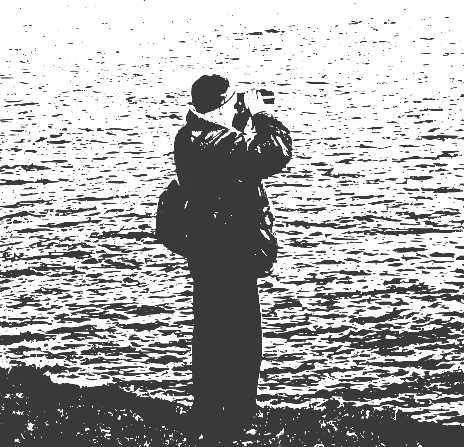 Black and white filtered photograph