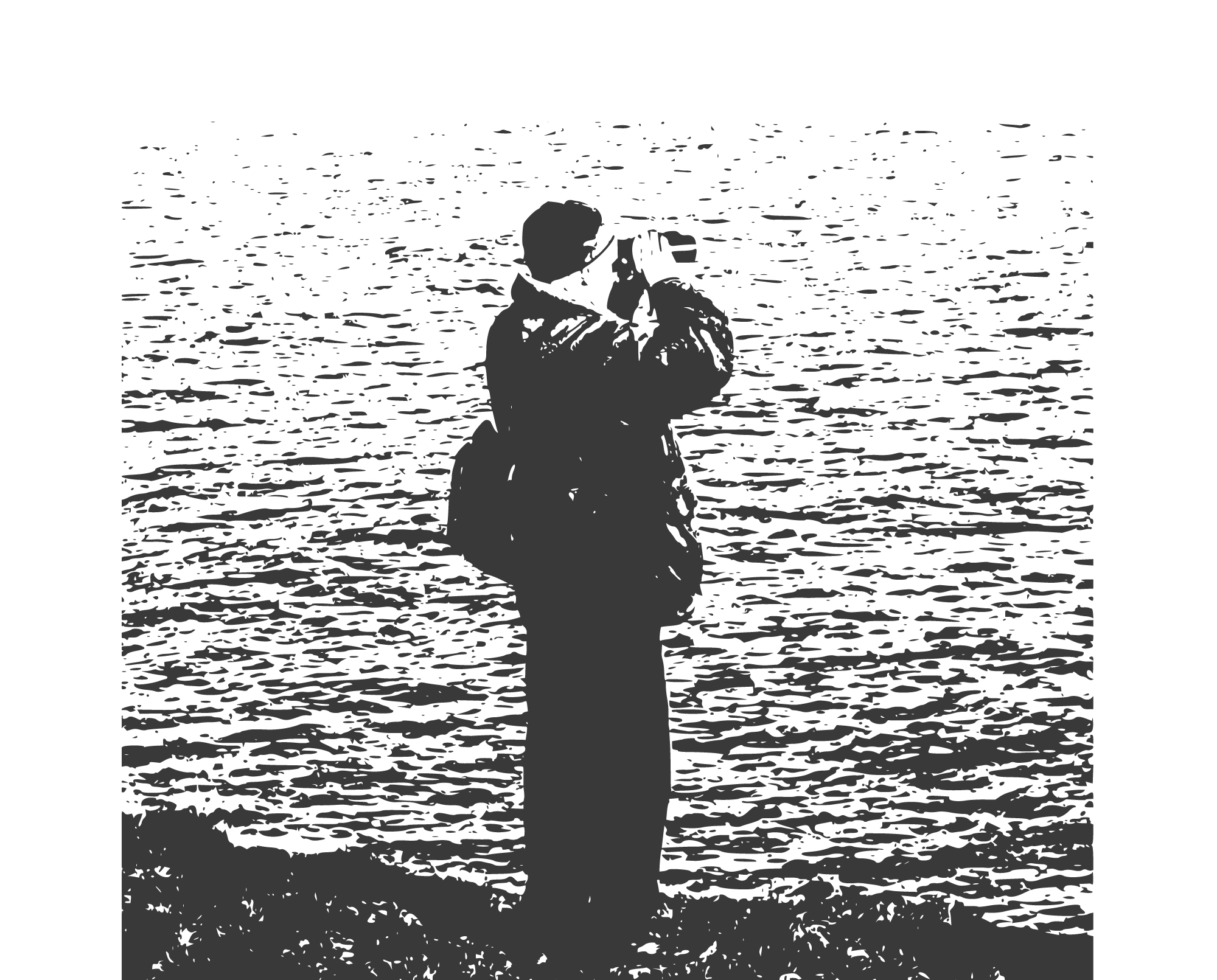 Black and white filtered photograph