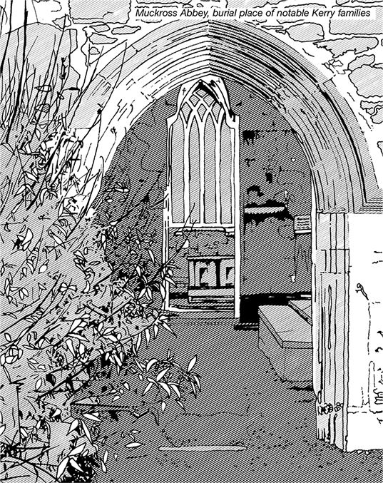 Black and white line illustration